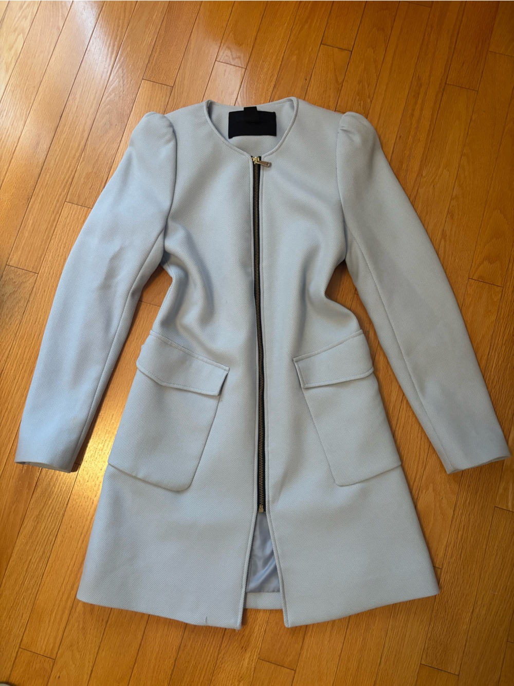 Women’s Light blue Zip-Front dress suit